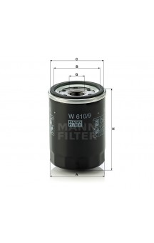 W6109 Фильтр масляный MANN-FILTER